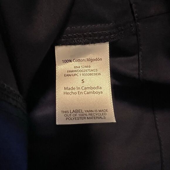 Free Assembly Midi Shirt Dress Short Sleeves Small Cotton Casual V Neck - Picture 9 of 11